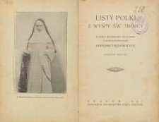 Listy Polki z wyspy św. Trójcy s. Marji Stanisławy od Jezusa, Dominikanki-Misjonarki, opiekunki trędowatych
