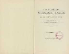 The complete Sherlock Holmes Vol. 1