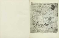 Podobizna autografu Dziadów części I Adama Mickiewicza