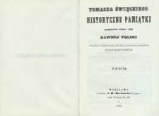 Tomasza Święckiego Historyczne pamiątki znamienitych rodzin i osób dawnej Polski T.2