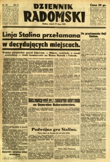 Dziennik Radomski, 1941, R. 2, nr 161