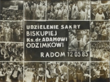Udzielenie sakry biskupiej Ks. dr. Adamowi Odzimkowi