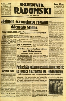 Dziennik Radomski, 1941, R. 2, nr 174