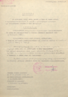 Decyzja […] Zezwalam Ks. Tadeuszowi Morawskiemu Proboszczowi Rzym. Kat. Parafii we Wsoli na zorganizowanie i odbycie procesji żałobnej w dn. 1 listopada 1985 r […]