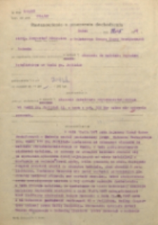 Postanowienie o umorzeniu dochodzenia