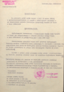 Decyzja […] Zezwalam Ks. Tadeuszowi Morawskiemu – Proboszczowi Rzym.-Kat. Parafii we Wsoli, na zorganizowanie i odbycie procesji Bożego Ciała w dniu 1986-05-29 […]