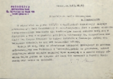 [Pismo w sprawie przeniesienia Woli Owadowskiej do parafii Jastrzębia]