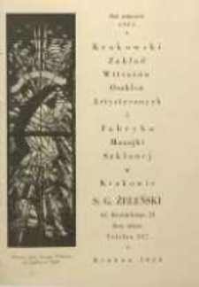 Krakowski Zakład Witrażów, Oszkleń Artystycznych i Fabryka Mozajki Szklanej w Krakowie S. G. Żeleński