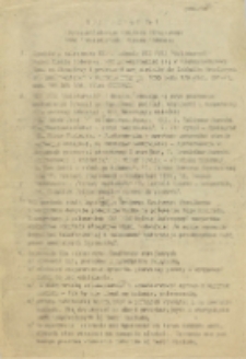 Komunikat Nr 1 Międzyzakładowego Komitetu NSZZ „Solidarność” Ziemia Radomska
