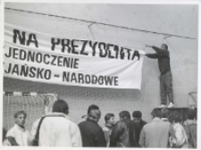 [Wiec wyborczy Lecha Wałęsy w Radomiu]