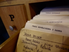 Katalog kartkowy w Czytelni Czasopism