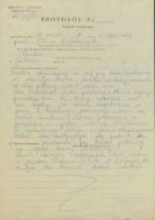 Protokół Nr _ kontroli sanitarnej sporządzony dnia 21 wrzesień 1984 r. przez S. Stępniewską przedst. PTIS w Białobrzegach