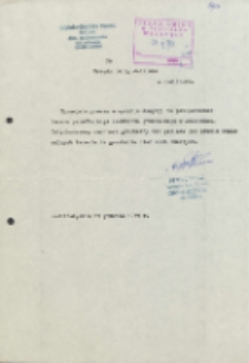 Uprzejmie proszę o wydanie decyzji na powiększenie parafialnego terenu cmentarza grzebalnego w Jedlińsku