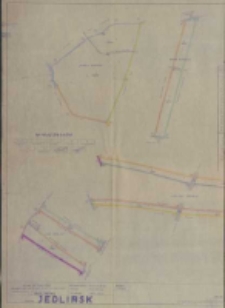 Plan sytuacyjny probostwa gruntów bractwa św. Anny i szpitalnych przy kościele w Jedlińsku