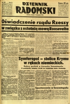 Dziennik Radomski, 1941, R. 2, nr 257
