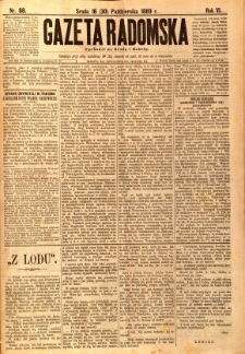 Gazeta Radomska, 1889, R. 6, nr 88