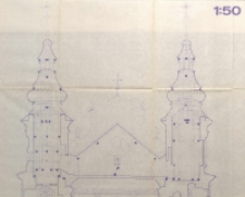 Jedlińsk. Kościuł [!] paraf. Przekrój poprzeczny