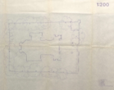 Kościół parafialny w Jedlińsku. Plan sytuacyjny