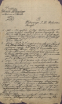 Do Wielmożnego J. Ks. Proboszcza Parafii [Inc.:] Konsystorz J. Dyj. Sandomierskiej objaśnia […]