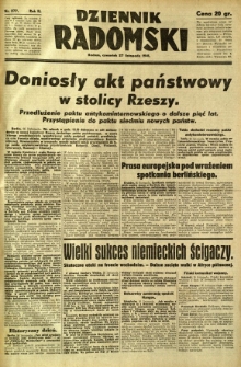 Dziennik Radomski, 1941, R. 2, nr 277