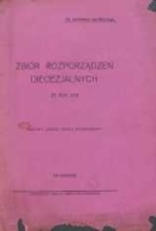 Zbiór rozporządzeń diecezjalnych za rok 1930