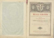 Missale Romanum : ex decreto Sacrosancti Concilii Tridentini restitutum, S. PII V. pontificis maximi jussu editum, Clementis VIII., Urbani VIII. et Leonis XIII auctoritate recognitum