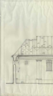 Kościół rzym.-kat. w Jankowicach woj. radomskie. Przekrój pionowy c-c wzdłuż budynku