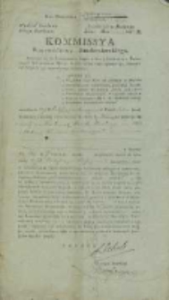 Kommissya Województwa Sandomierskiego. Powołując się do Postanowienia Rządu […]