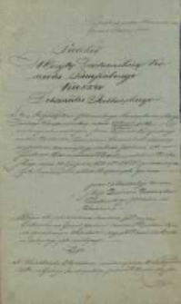 Protokół Wizyty Dziekańskiey Kościoła Parafialnego Kaszów Dekanatu Jedlińskiego