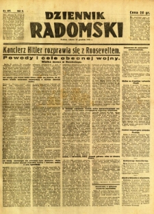 Dziennik Radomski, 1941, R. 2, nr 291
