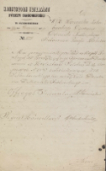 Konsystorz Jeneralny Dyecezyi Sandomierskiej [Inc.:] Ma przyjemność przesłać w Kopii Reskrypt […]