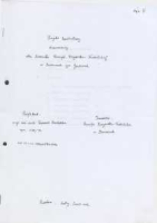 Projekt budowlany dzwonnicy dla Kościoła Parafii Rzymsko-Katolickiej w Bierwcach gm. Jedlińsk