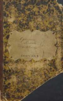 Opisanie Kościoła w Błotnicy. Kronika 1