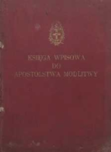 Księga wpisowa do Apostolstwa Modlitwy