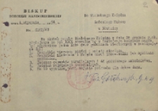 Na skutek prośby Wielebnego Księdza z dnia 28 grudnia r.ub. […]