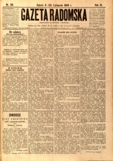 Gazeta Radomska, 1889, R. 6, nr 95