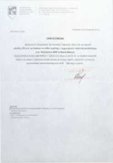 Zawiadomienie [o wpisaniu obiektu do rejestru zabytków]