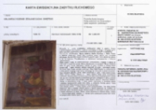 Karta ewidencyjna zabytku ruchomego. Malowidło ścienne - Zesłanie Ducha Świętego