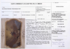 Karta ewidencyjna zabytku ruchomego. Malowidło ścienne &ndash; Wniebowzięcie NMP