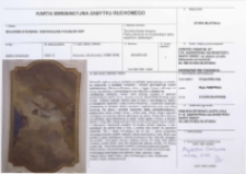 Karta ewidencyjna zabytku ruchomego. Malowidło ścienne &ndash; Niepokalane poczęcie NMP