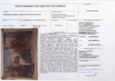 Karta ewidencyjna zabytku ruchomego. Malowidło ścienne - Wesele w Kanie Galilejskiej