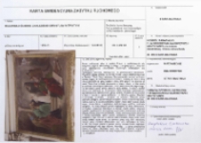 Karta ewidencyjna zabytku ruchomego. Malowidło ścienne – Znalezienie Chrystusa w Świątyni