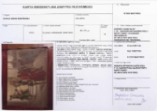 Karta ewidencyjna zabytku ruchomego. Stacje Drogi Krzyżowej