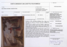 Karta ewidencyjna zabytku ruchomego. Malowidło ścienne - Wybór Piotra