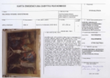 Karta ewidencyjna zabytku ruchomego. Malowidło ścienne - Ukrzyżowanie