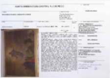 Karta ewidencyjna zabytku ruchomego. Malowidło ścienne - Wniebowstąpienie