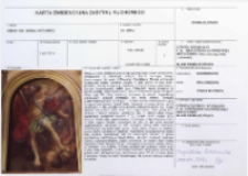 Karta ewidencyjna zabytku ruchomego. Obraz-Św. Michał Archanioł