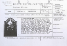 [Karta ewidencyjna zabytku ruchomego]. Zwiastowanie NMP - obraz