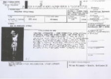 [Karta ewidencyjna zabytku ruchomego]. Chrystus ukrzyżowany