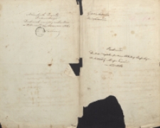 Rachunek Dochodu i Wydatku Funduszu Pokładnego Parafii Rzymsko-Katolickiej w Parafii Kaszów na rok 1864